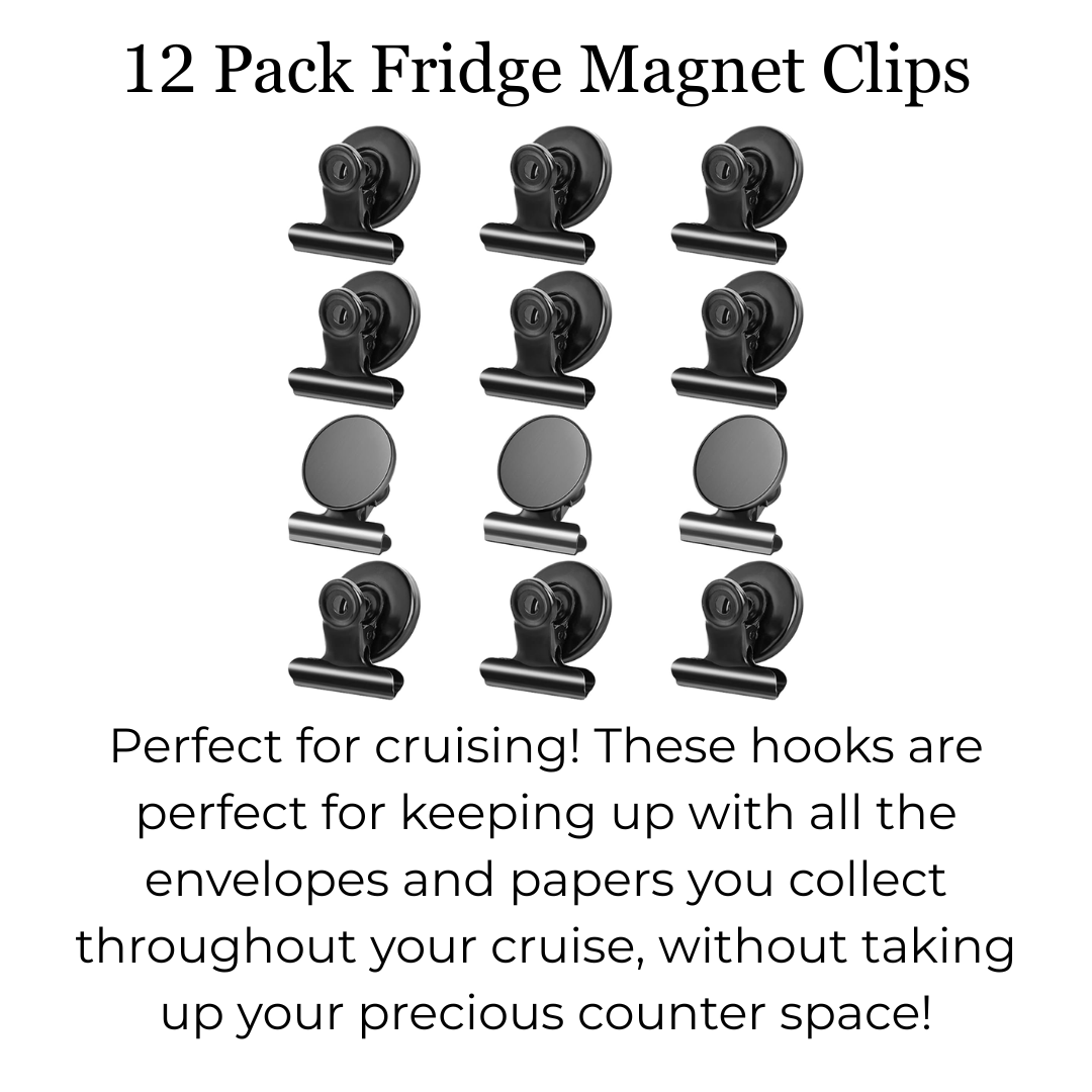 12 PK FRIDGE MAGNET CLIPS