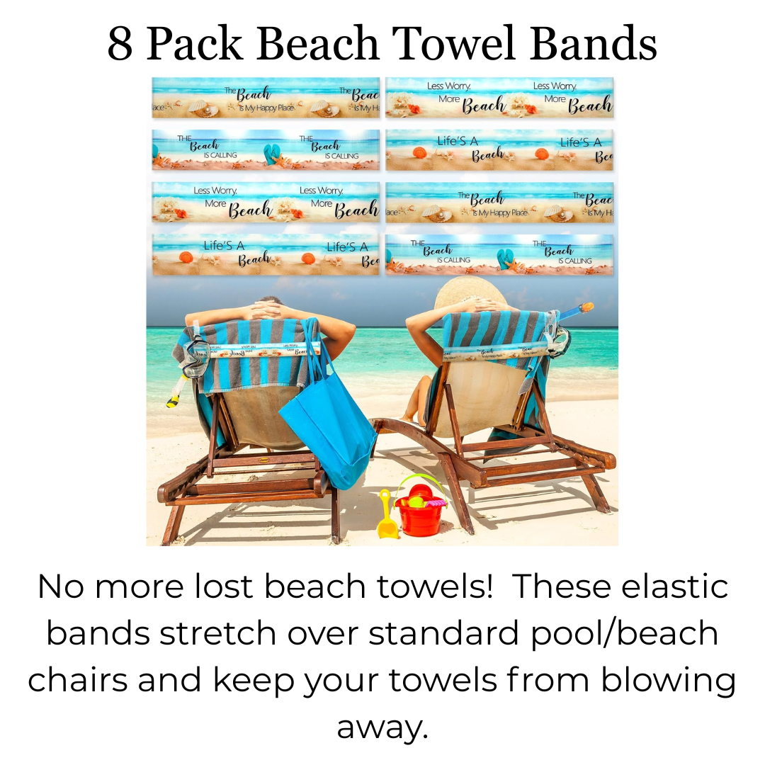 8 PACK TOWEL BANDS