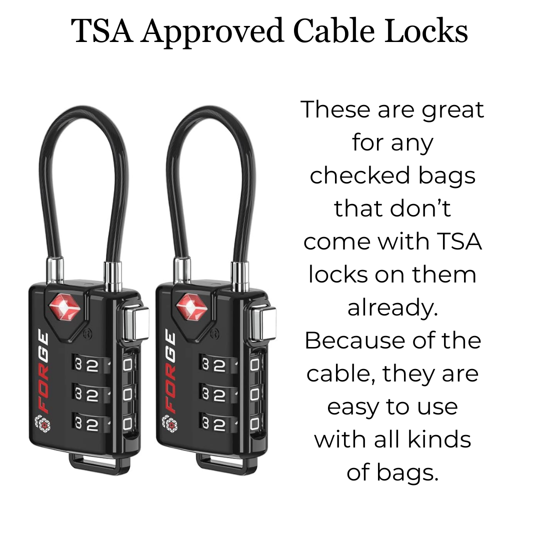 TSA CABLE LOCKS