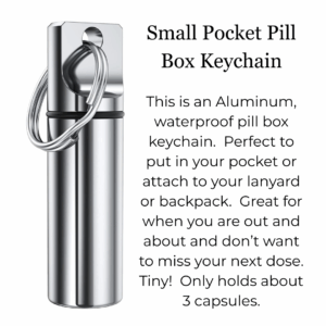 Tiny Pill Box Keychain